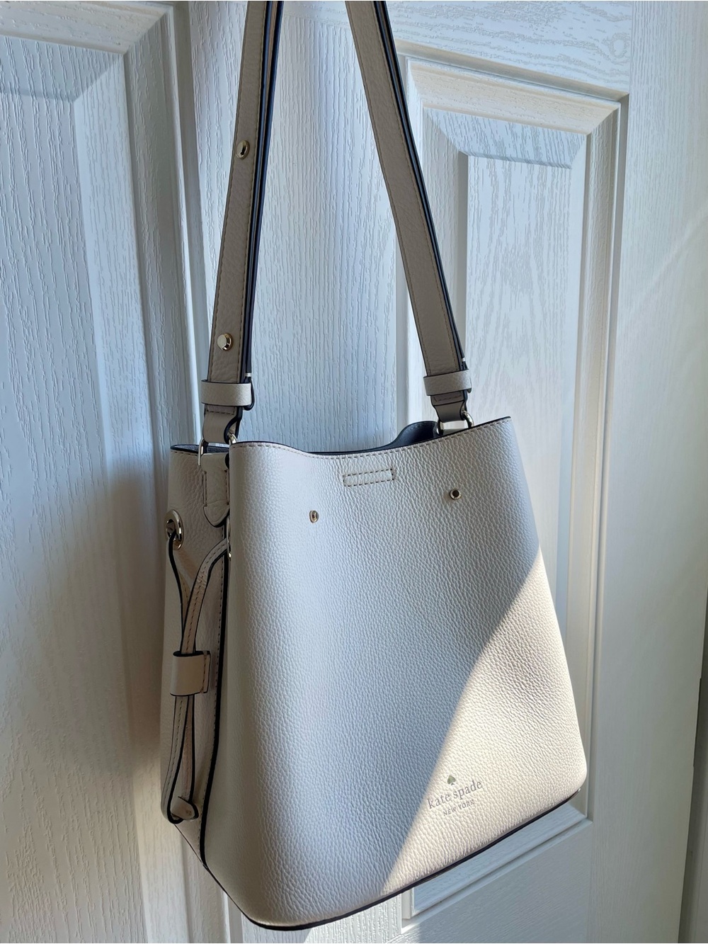 Kate spade Cream Pebbled Leather Shoulder Bag